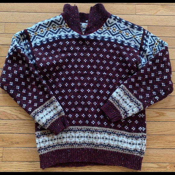 Vintage Marsh Landing 90s sweater oversized size small. Excellent! Fair aisle - Picture 1 of 4